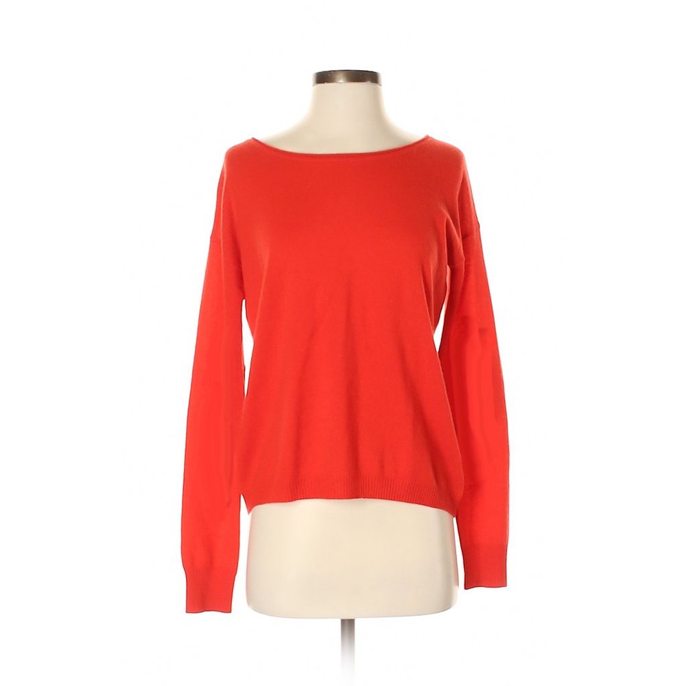 Autumn Cashmere red long sleeve sweater